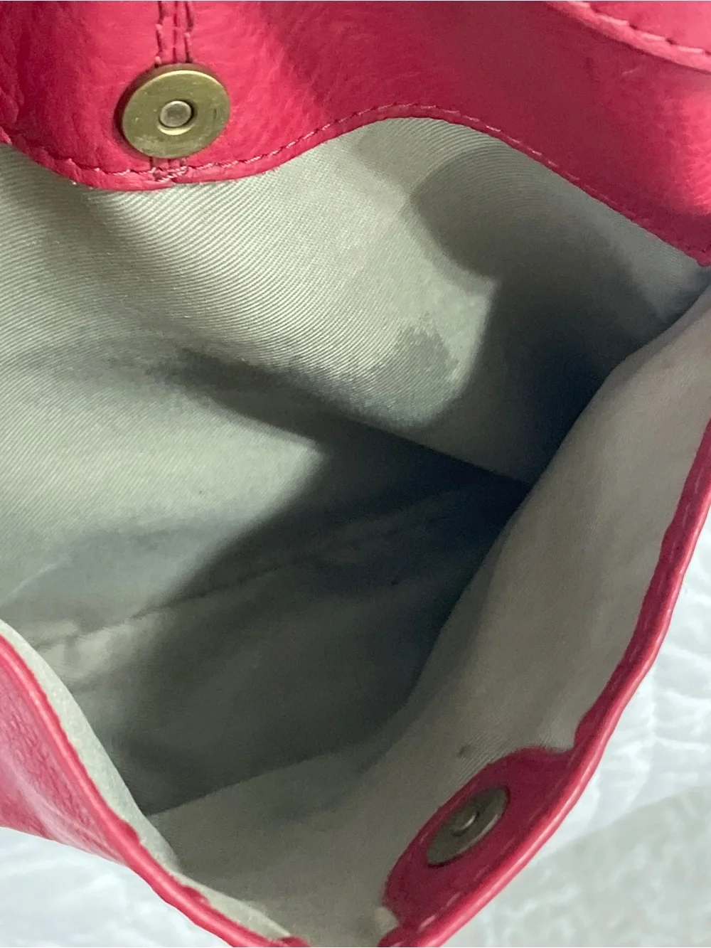 AMERICAN LEATHER CO. Red Leather Hobo Bag - Women's Everyday Carry